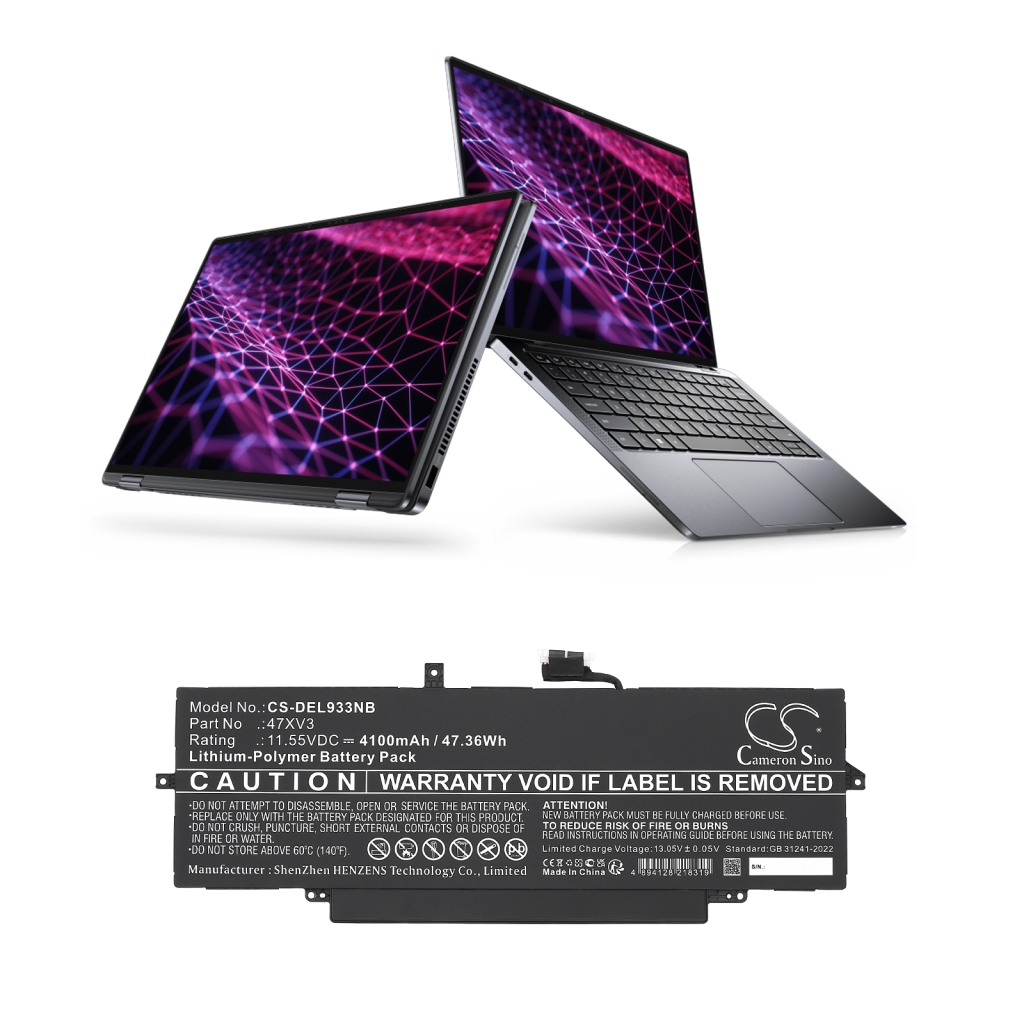 Batterijen Notebook batterij CS-DEL933NB