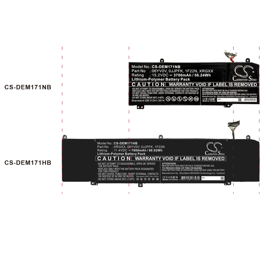 Notebook batterij DELL G5 5590-D2865W
