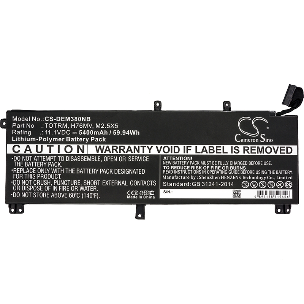 Batterij Vervangt OH76MV