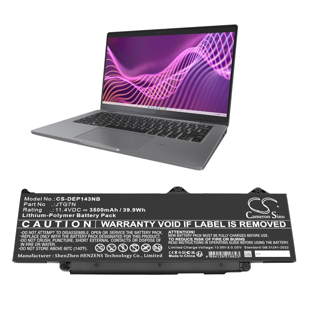 Batterijen Notebook batterij CS-DEP143NB