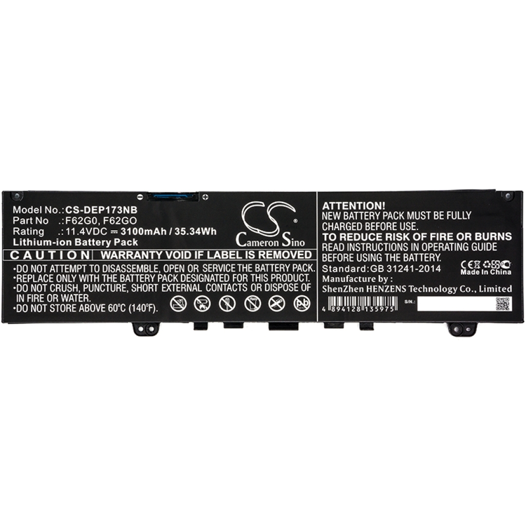 Batterijen Vervangt P87G001