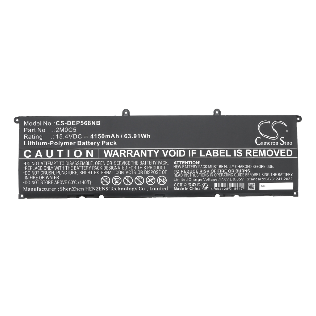 Notebook batterij DELL CS-DEP568NB