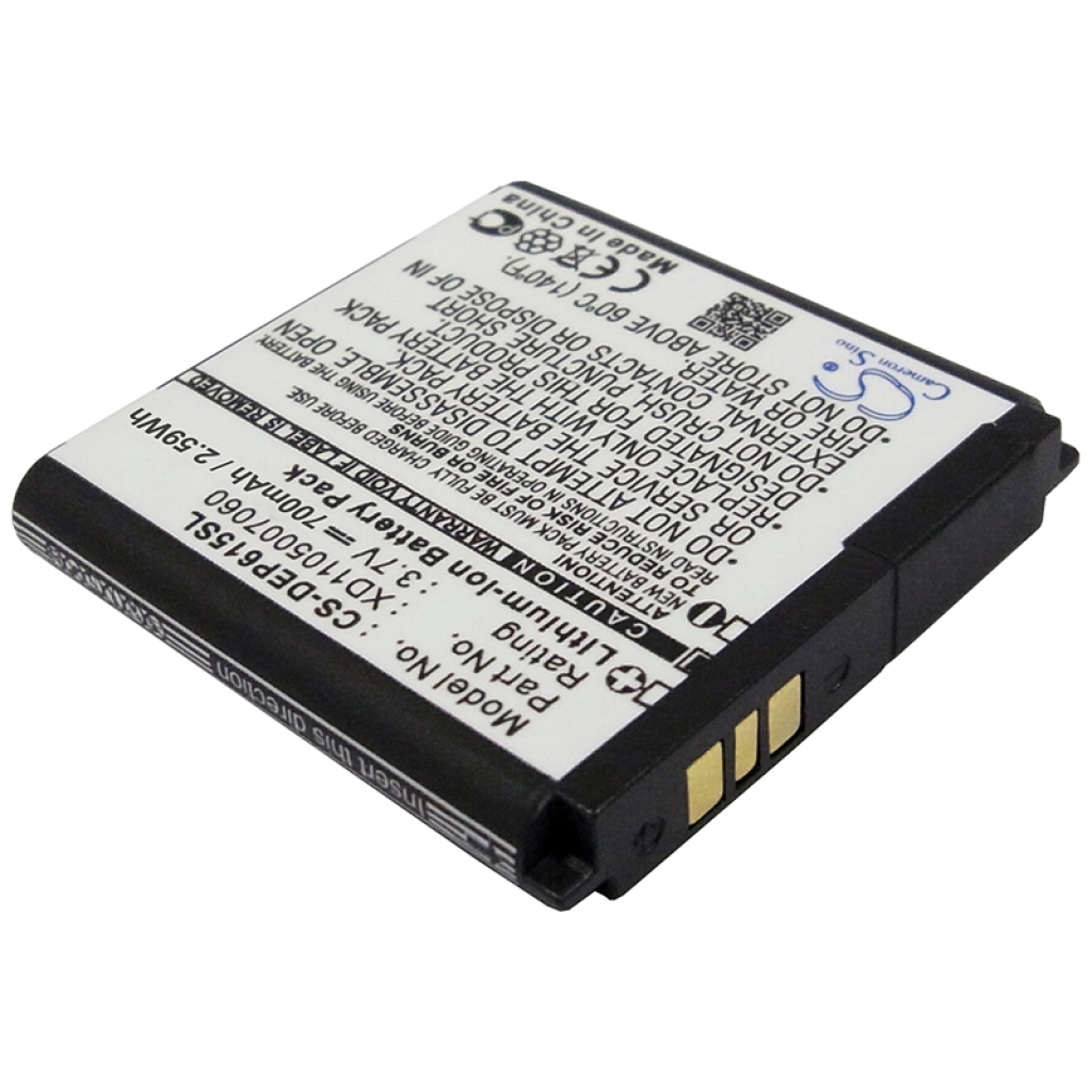 Batterijen Vervangt XD1105007060