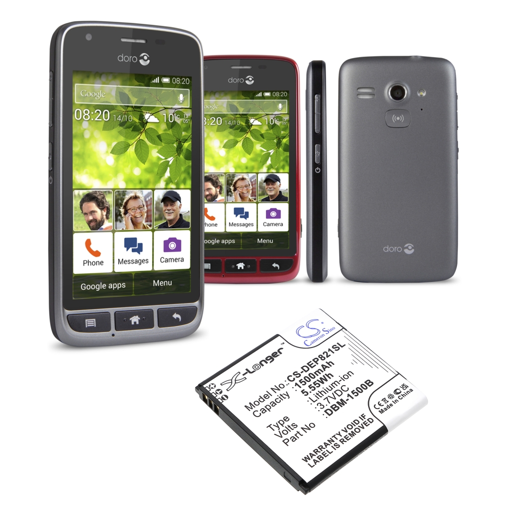 Draadloze telefoon batterij Doro CS-DEP821SL