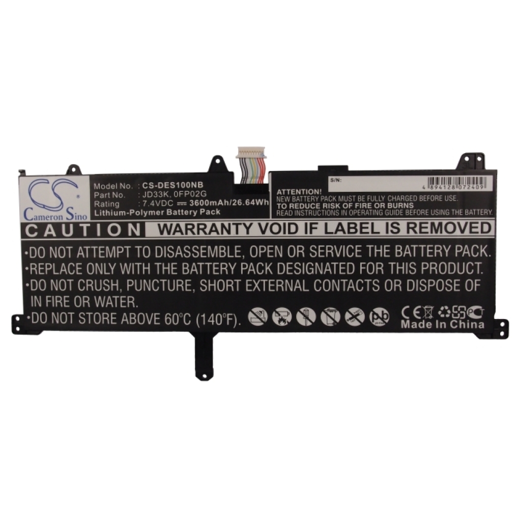 Batterijen Vervangt JD33K