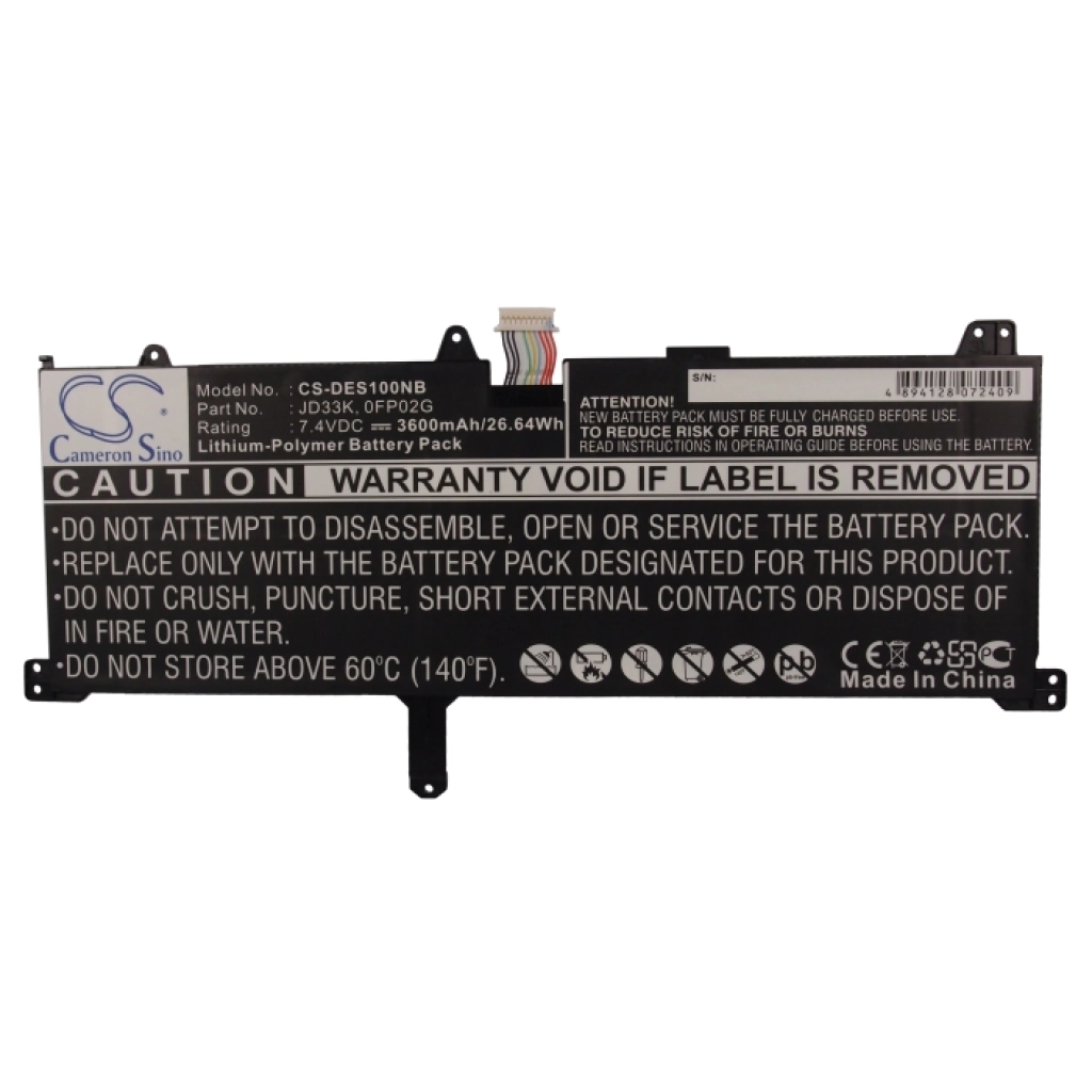 Batterijen Vervangt JD33K