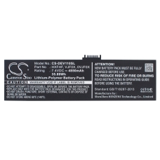 Compatibele batterijvervanging voor DELL 0VJF0X,HXFHF,VJF0X