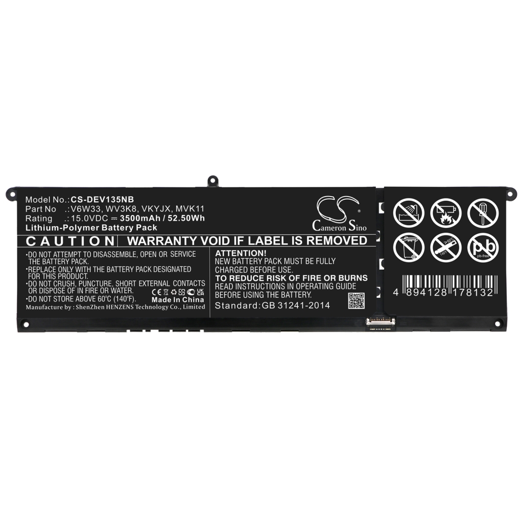 Batterijen Vervangt XDY9K