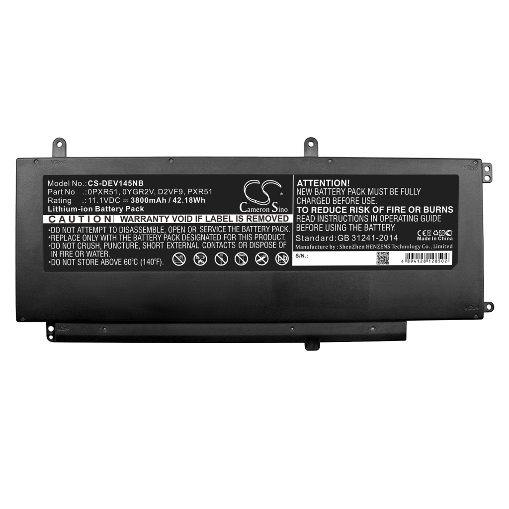 Batterij Vervangt 0PXR51
