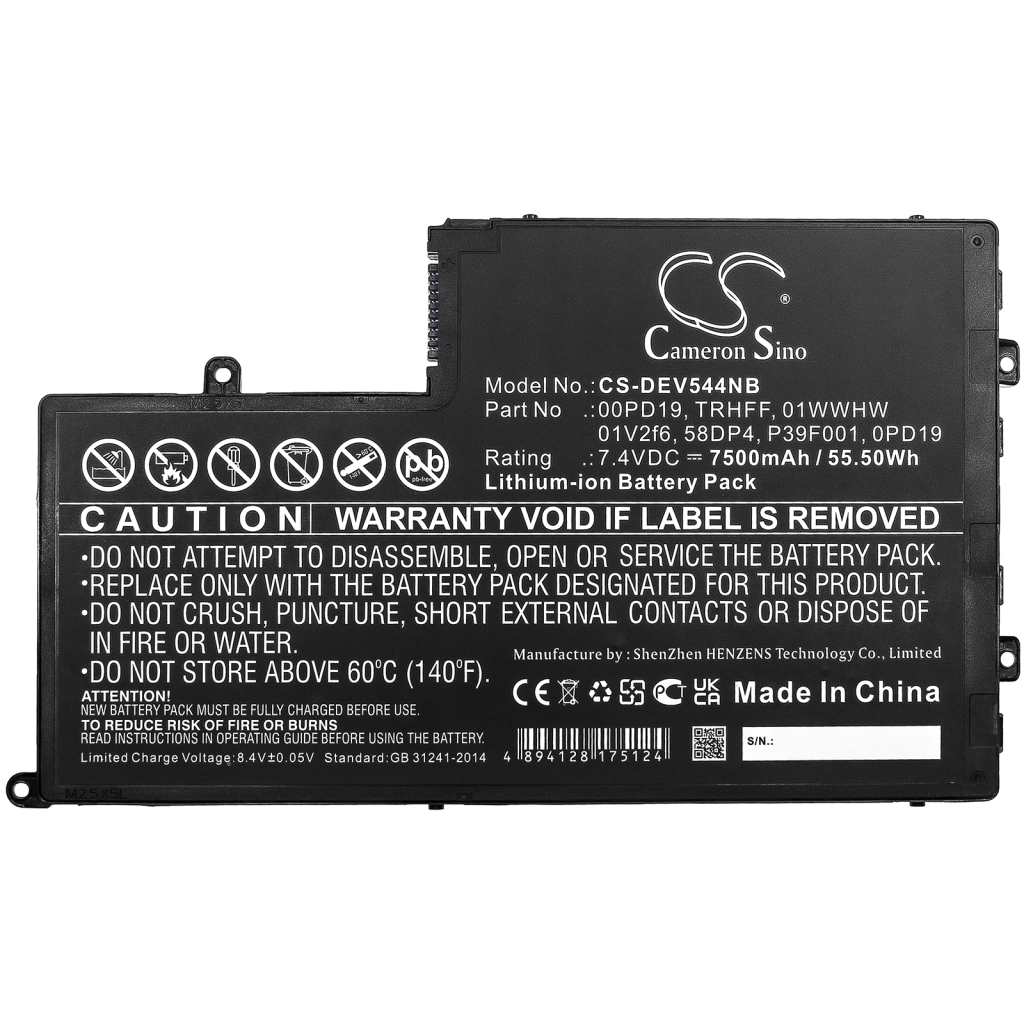 Notebook batterij DELL INS15MD-6648S