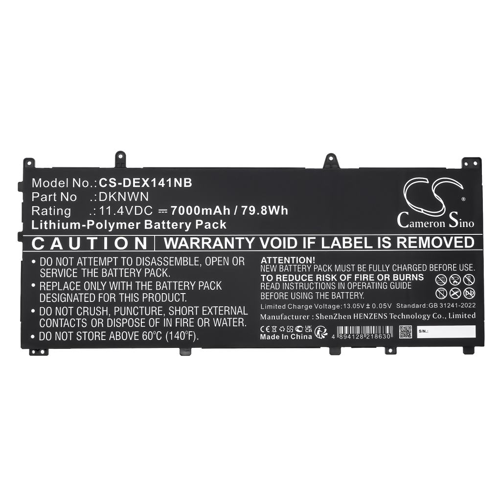 Notebook batterij DELL CS-DEX141NB