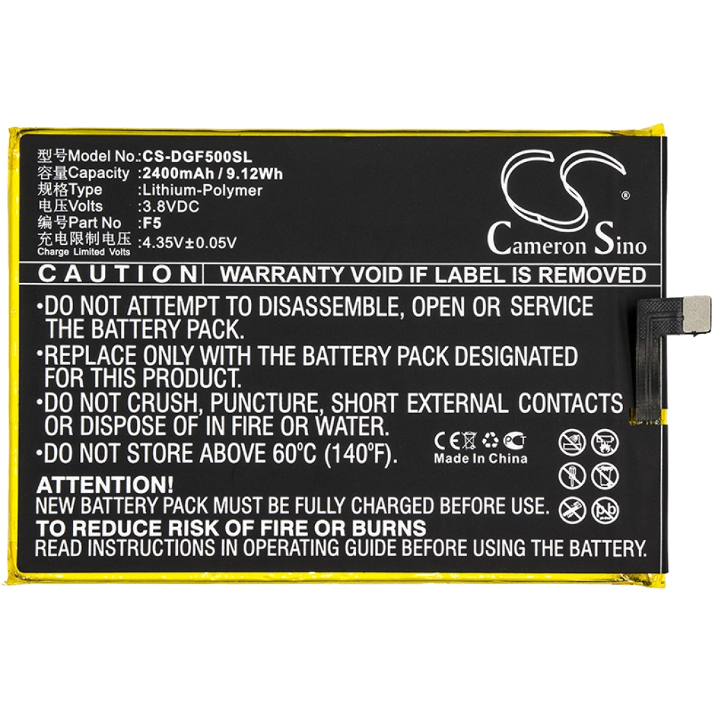 Compatible battery replacement for Doogee