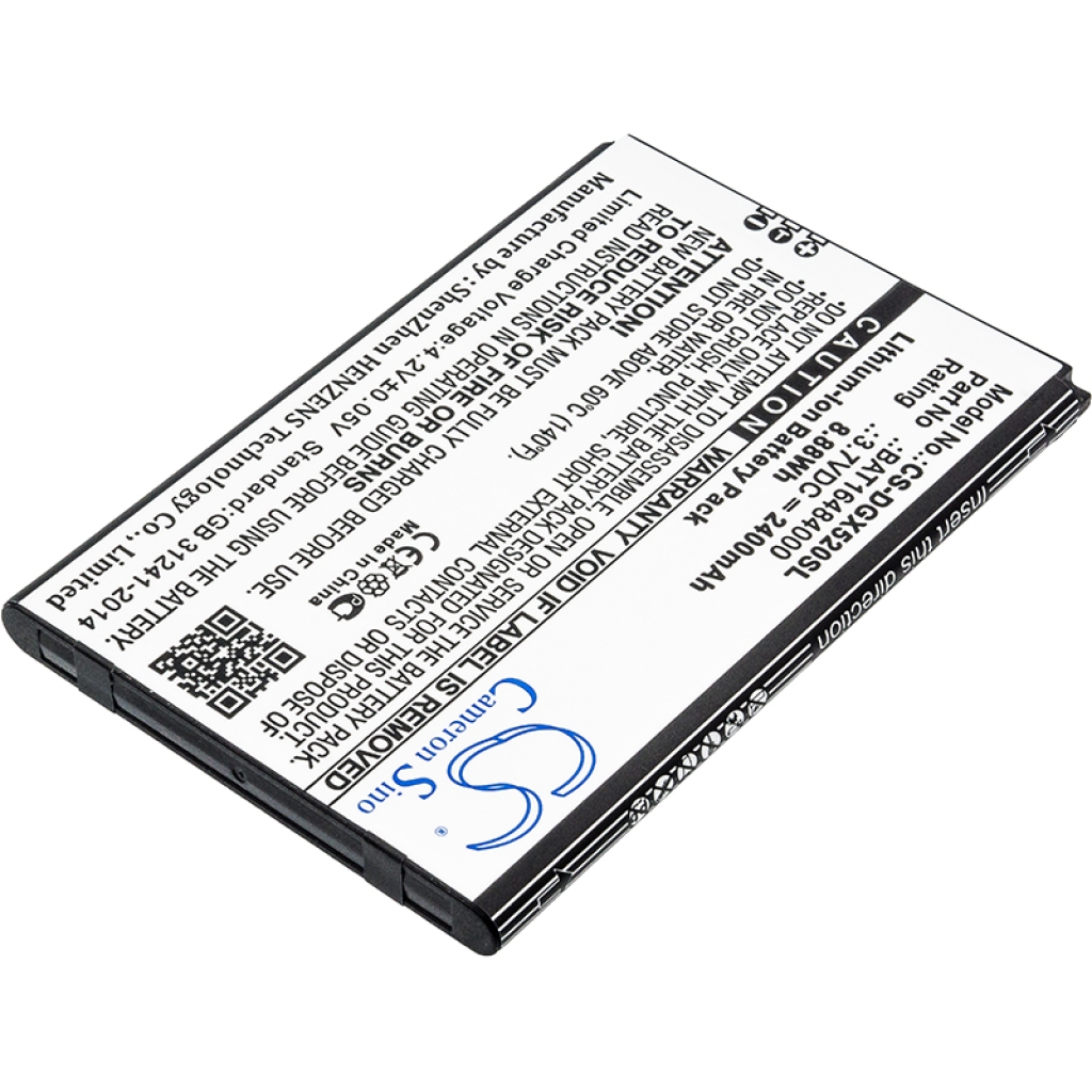 Compatible battery replacement for Doogee BAT16484000