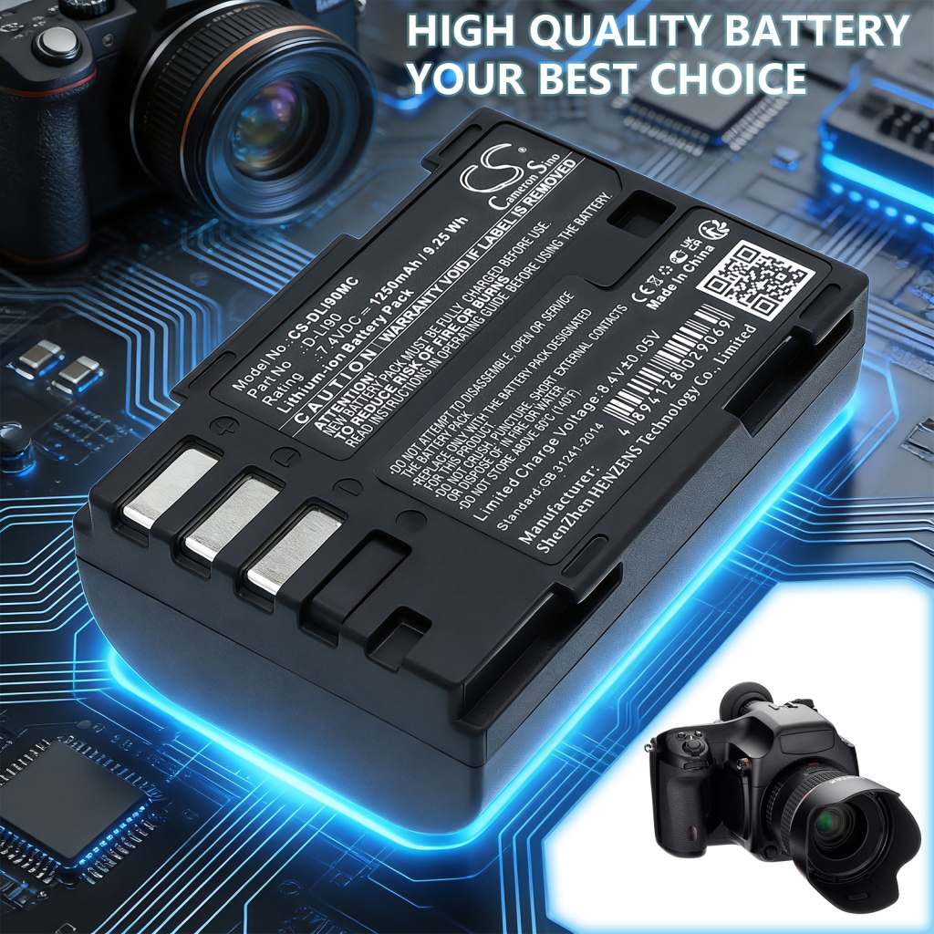 Batterij compatibel met PENTAX CS-DLI90MC