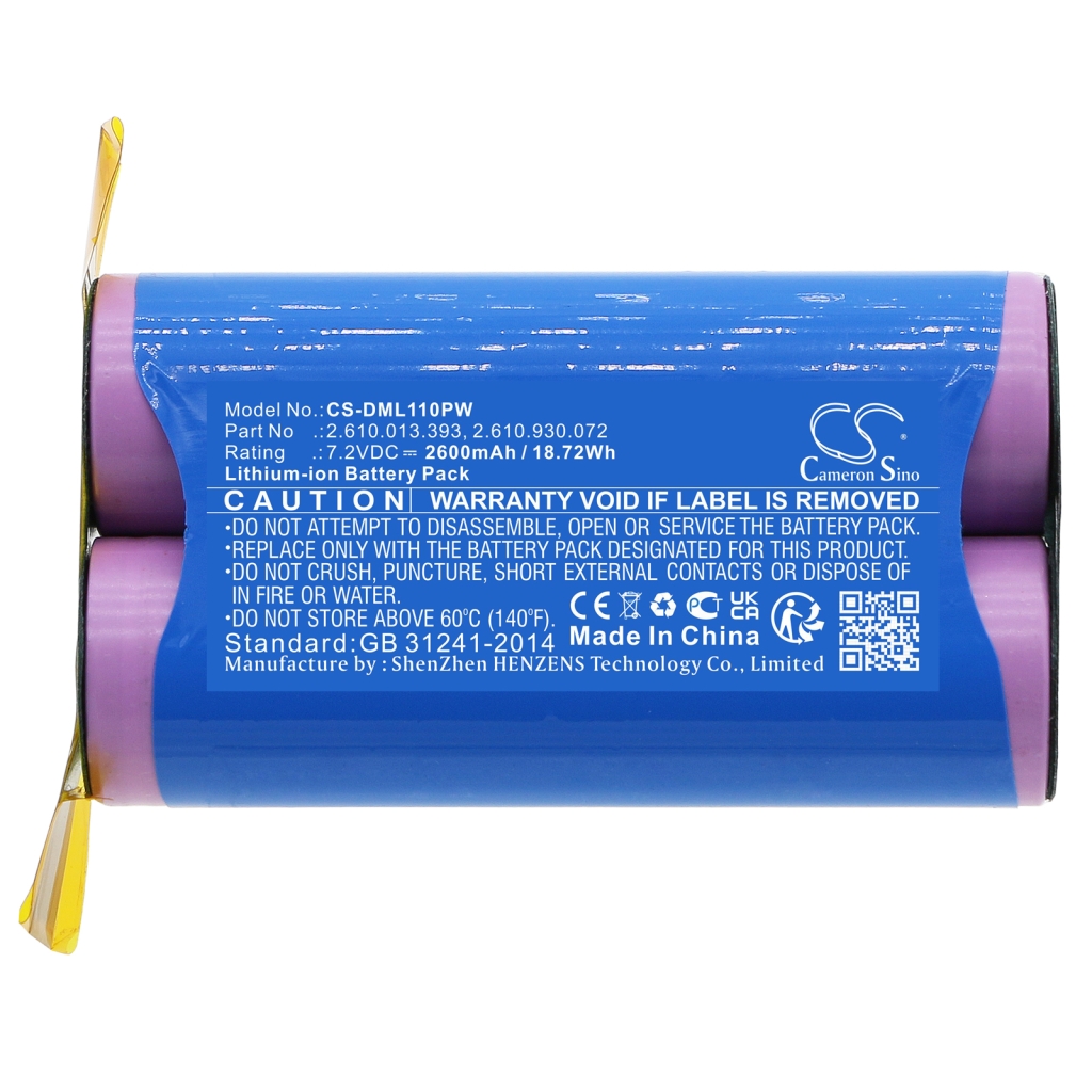 Batterij Vervangt 2.610.013.393