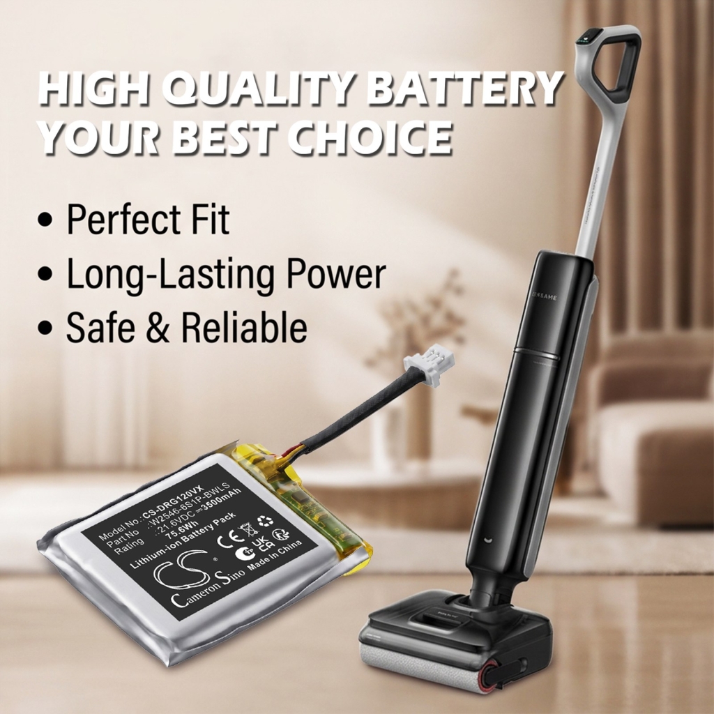 Batterijen compatibel met Dreame G12 G12 Dual Pro CS-DRG120VX