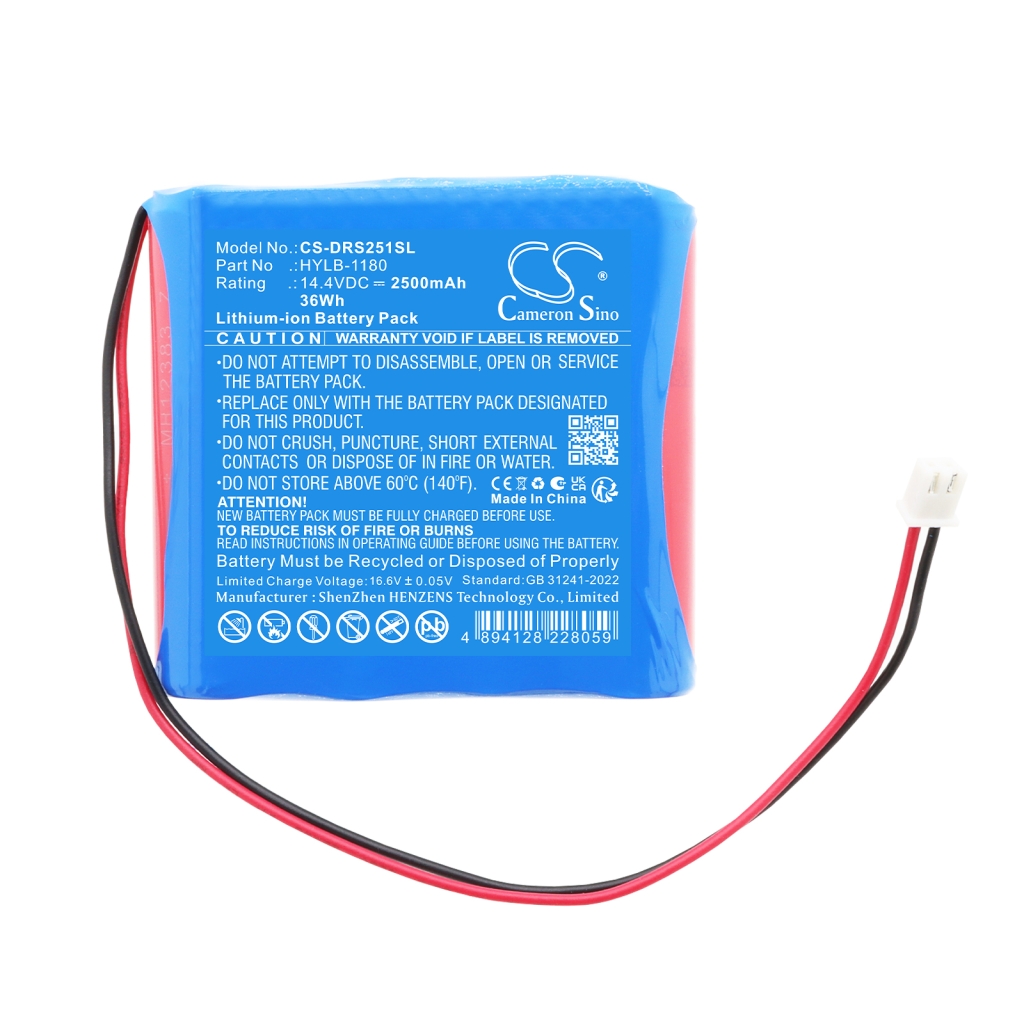 Batterij voor Deviser DS2500R