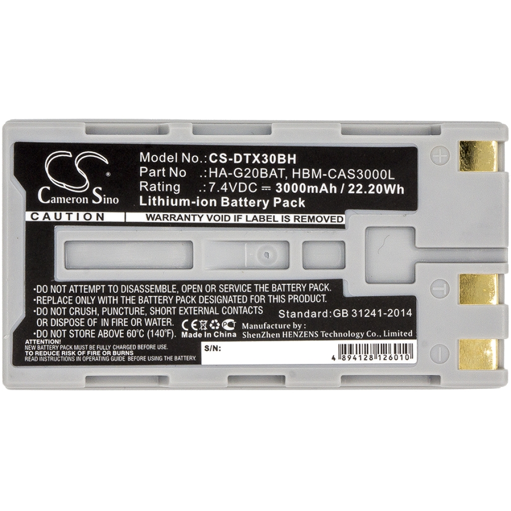 Batterij barcode, scanner Casio CS-DTX30BH