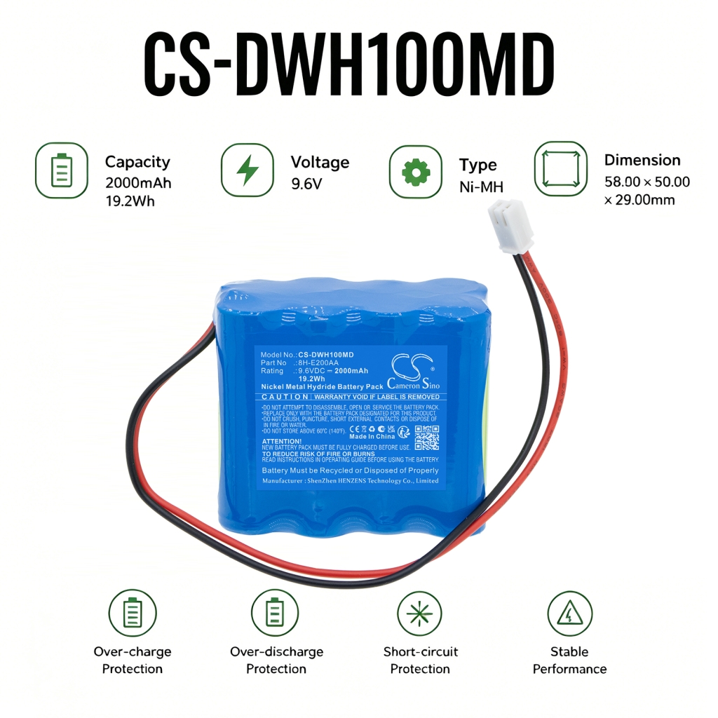 Battery compatible with Daiwha CS-DWH100MD