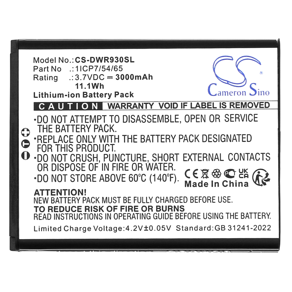 Batterijen Hotspot Batterij CS-DWR930SL