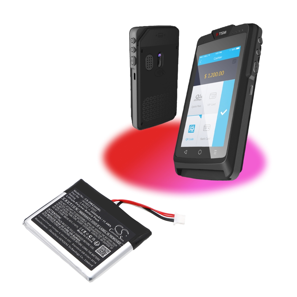 Batterijen Batterij voor betaalterminal CS-DWZ300BL