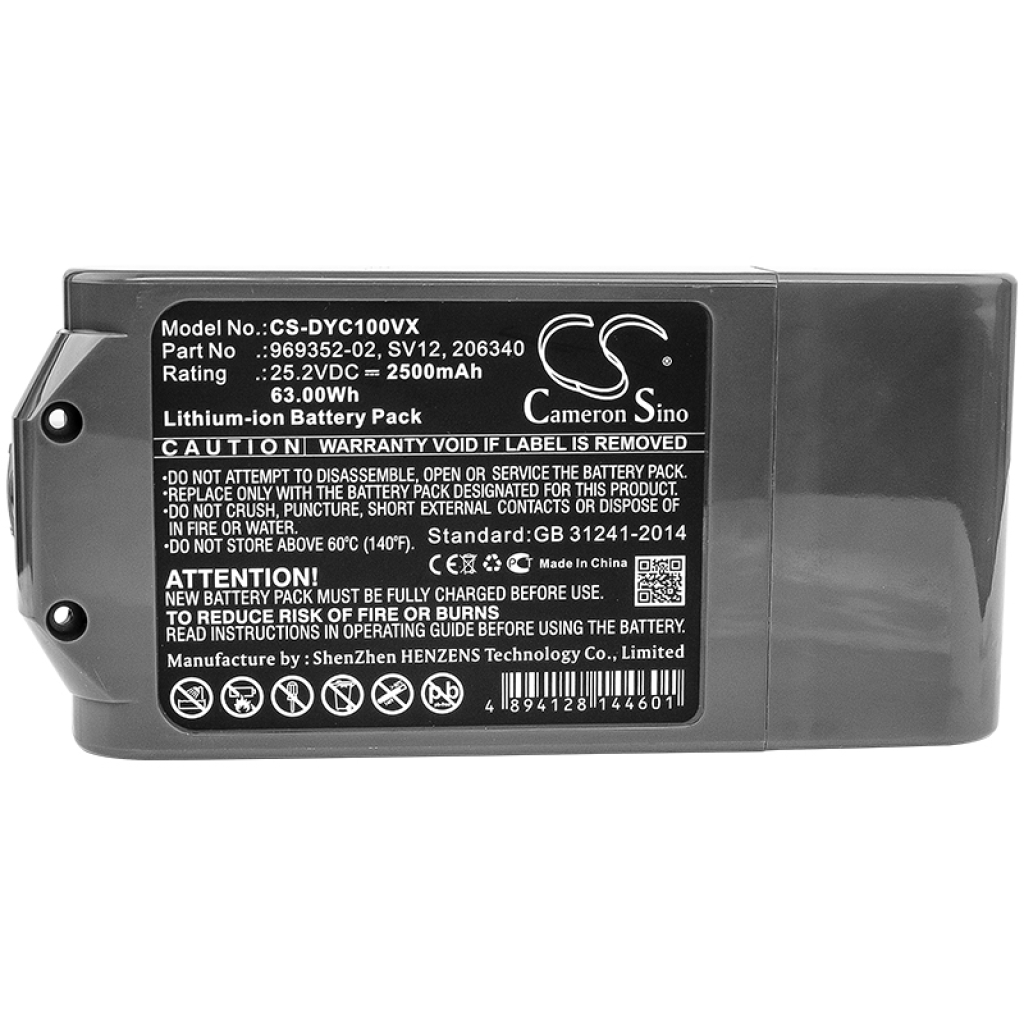Dyson Batterijen voor stofzuigers CS-DYC100VX