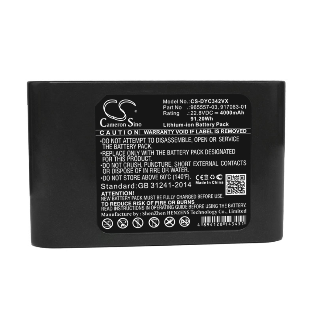 Dyson Batterijen voor stofzuigers CS-DYC342VX