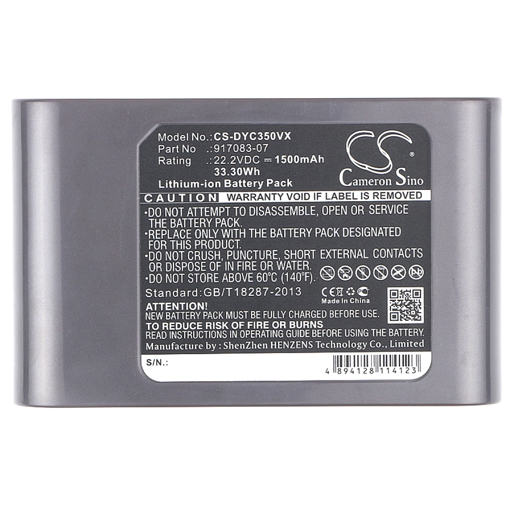 Batterijen voor stofzuigers Dyson CS-DYC350VX