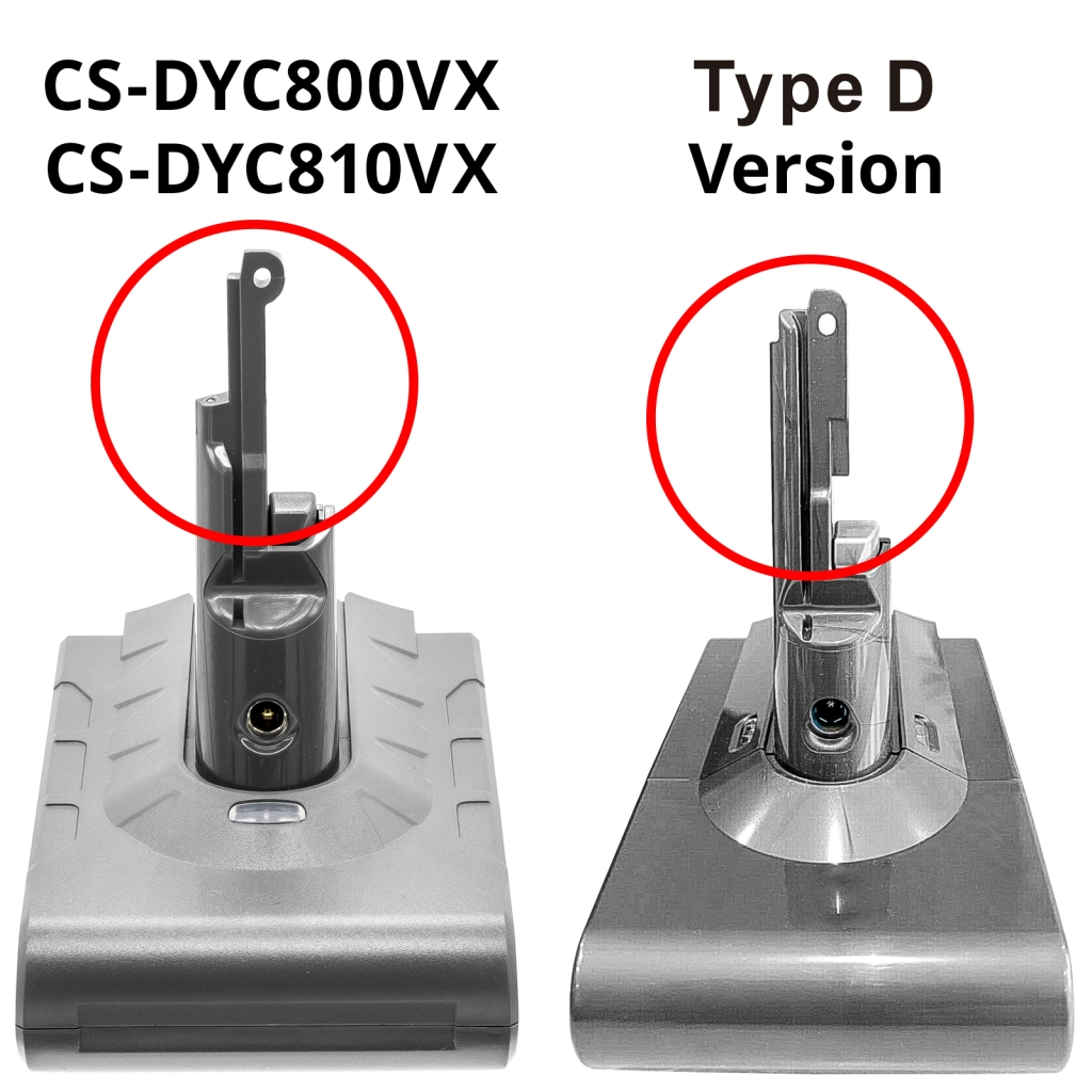 Dyson Batterijen voor stofzuigers CS-DYC800VX