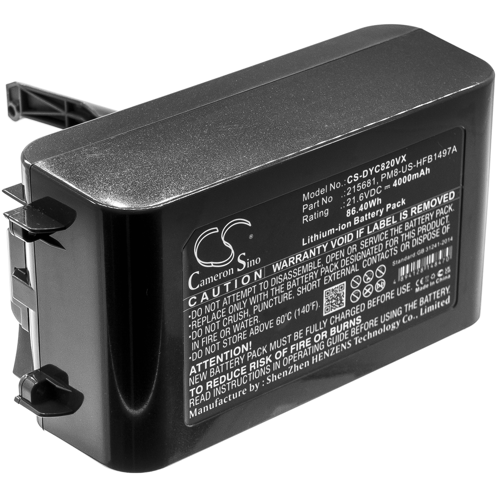 Dyson Batterijen voor stofzuigers CS-DYC820VX