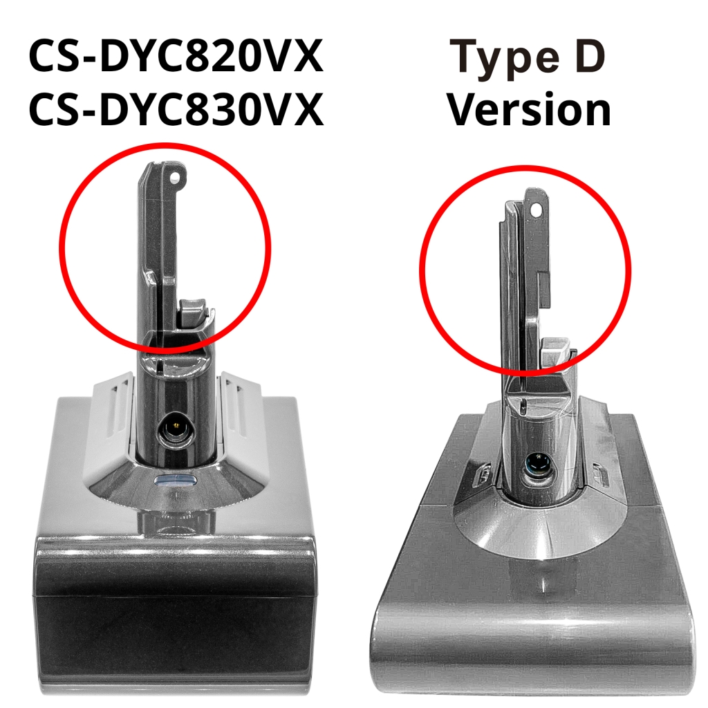 Dyson Batterijen voor stofzuigers CS-DYC820VX