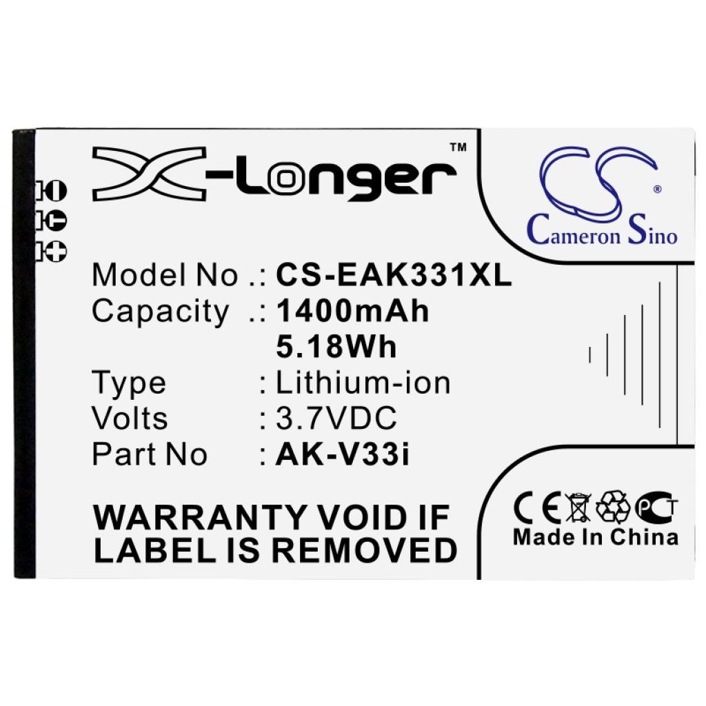 Battery compatible with Emporia CS-EAK331XL