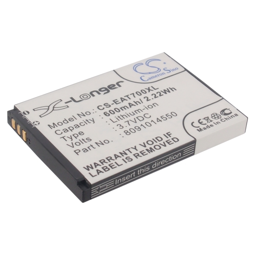Compatibele batterijvervanging voor ITT 8091014550