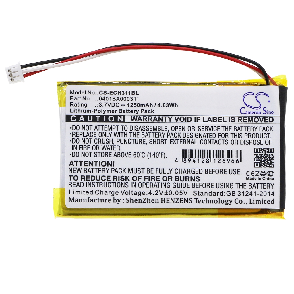 Compatibele batterijvervanging voor Elca 0401BA000311