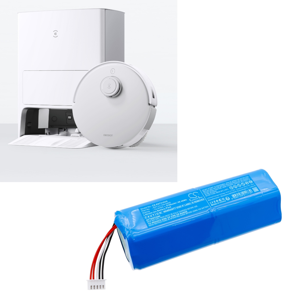 Batterijen voor stofzuigers Ecovacs CS-EDT310VX