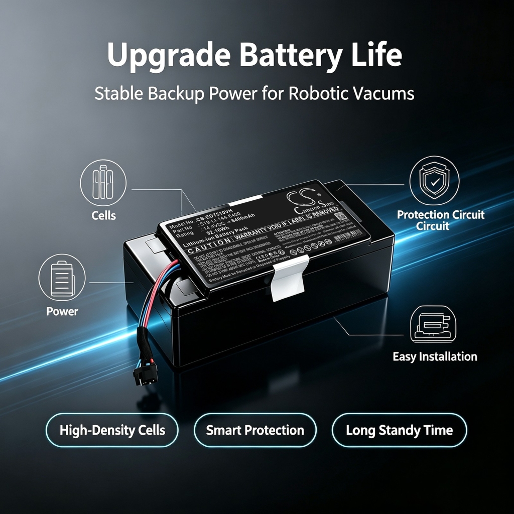 Battery compatible with Ecovacs Yeedi CS-EDT510VH