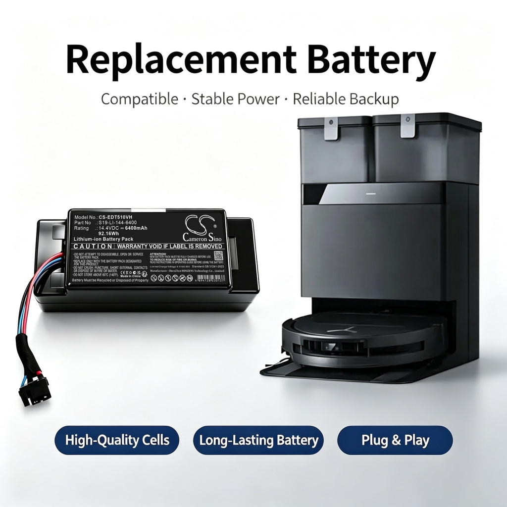 Battery compatible with Ecovacs Yeedi CS-EDT510VH
