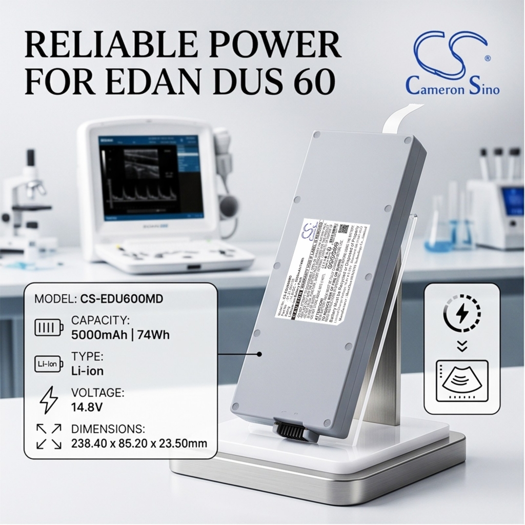 Battery compatible with Edan CS-EDU600MD