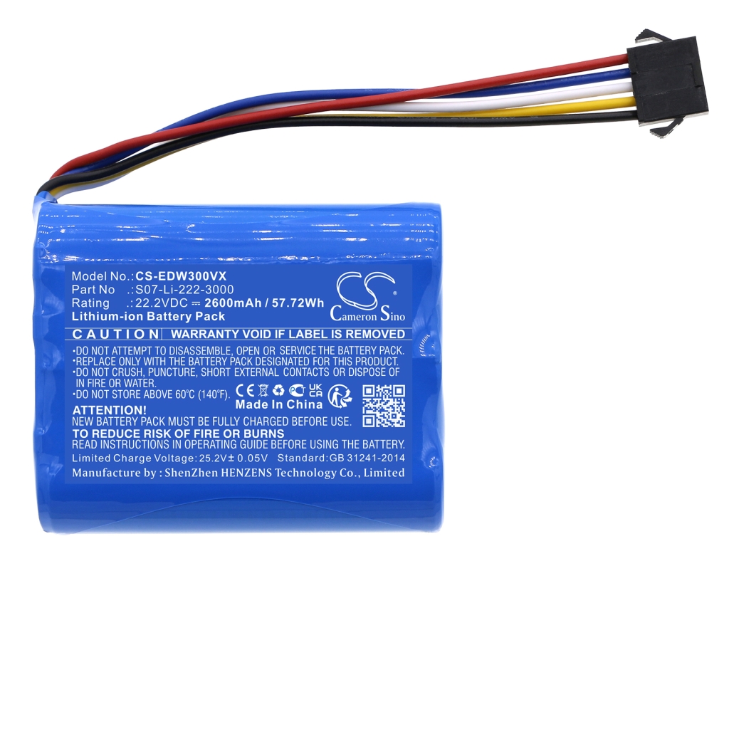 Batterijen voor stofzuigers Ecovacs CS-EDW300VX