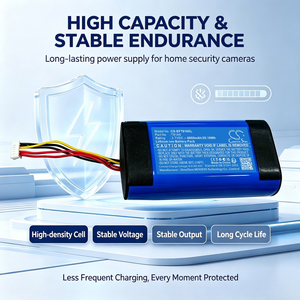 Battery compatible with Eufy CS-EFT810XL