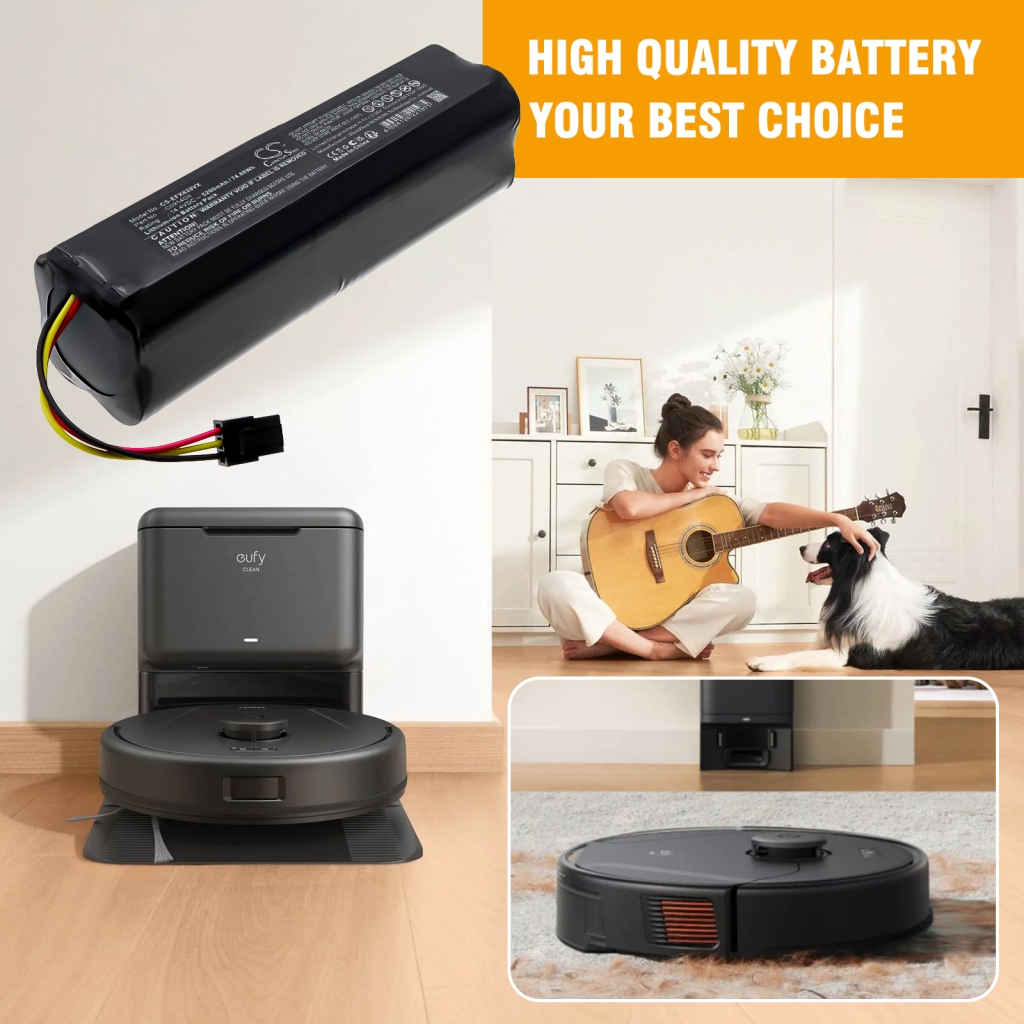 Batterijen voor stofzuigers Eufy CS-EFX829VX
