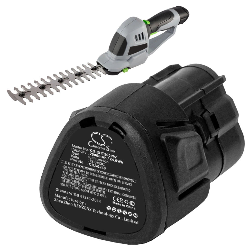 Batterij voor elektrisch gereedschap Ego CHT2001E Cordless Shrub