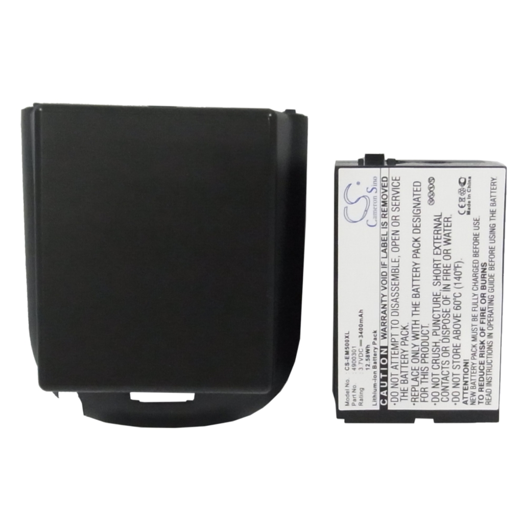 Front label and door cover of CS-EM500XL 3400mAh 3.7V battery