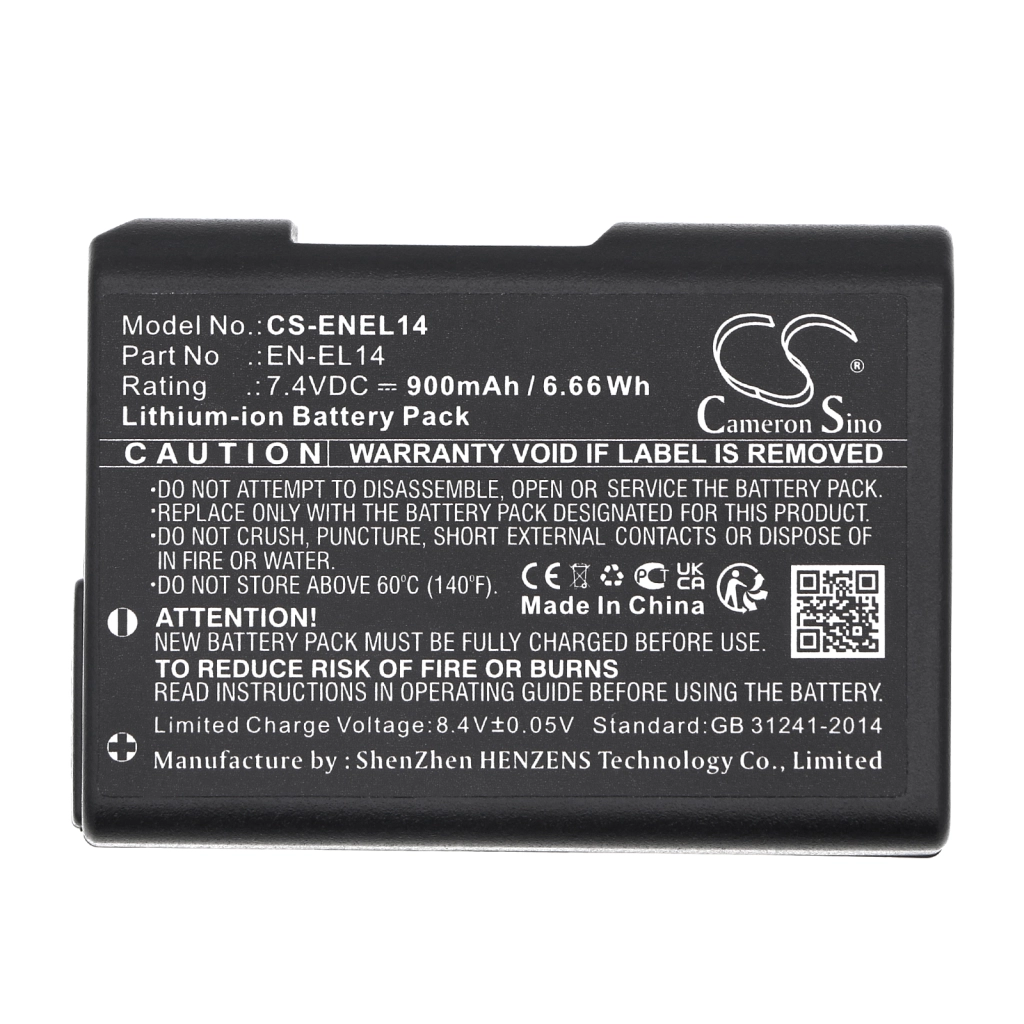 Batterijen Vervangt EN-EL14