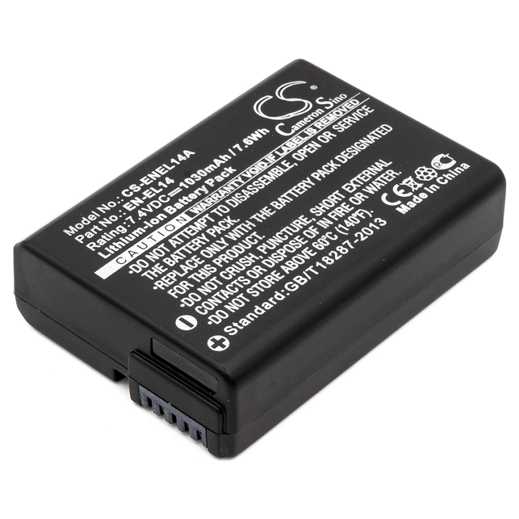 Batterijen Vervangt EN-EL14