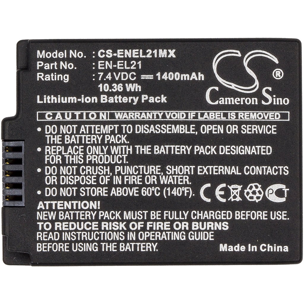Batterijen Vervangt EN-EL21