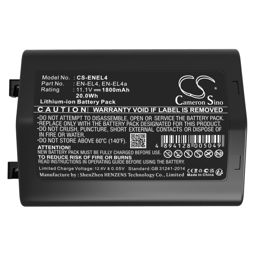 Batterijen Vervangt EN-EL4e