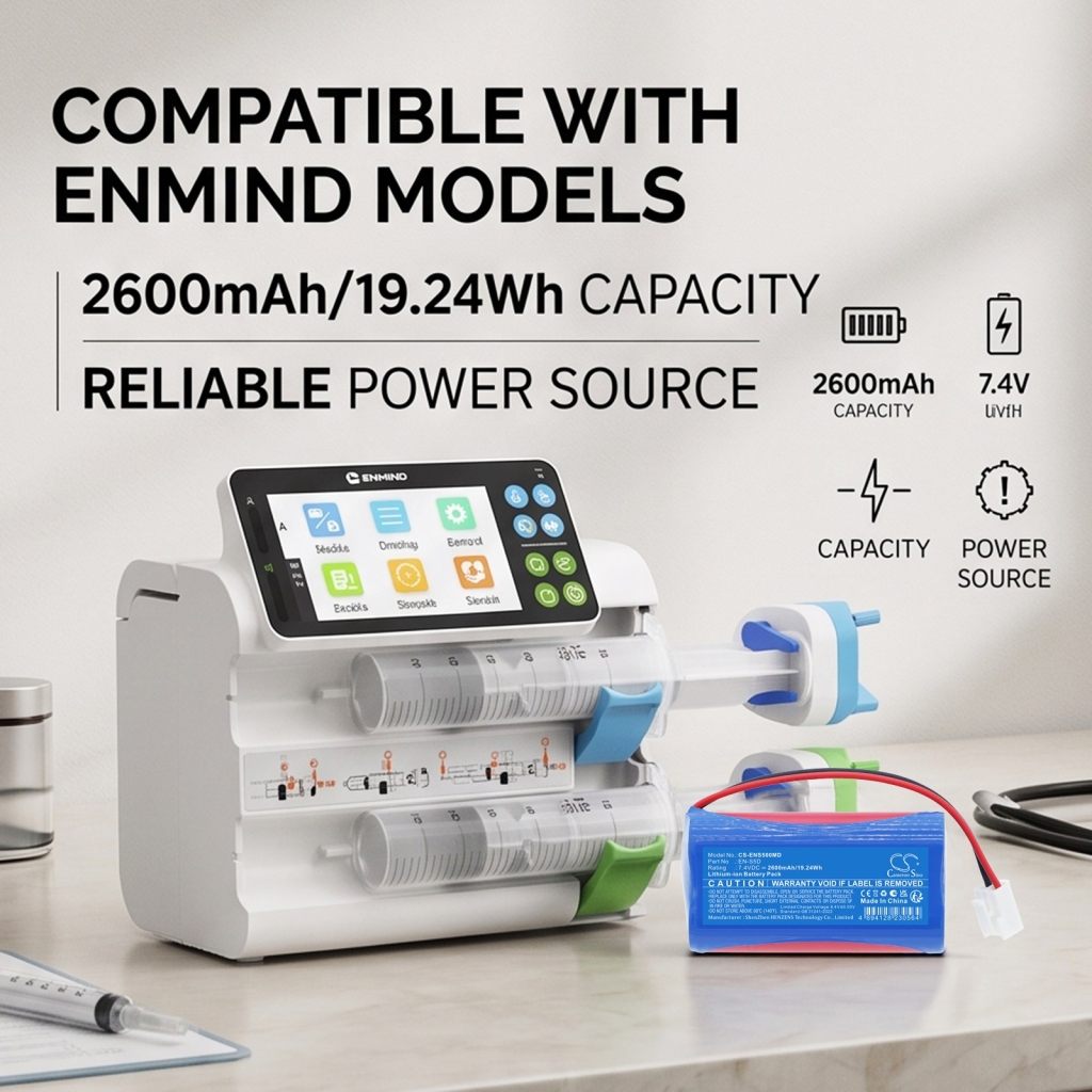 Batterijen compatibel met ENMIND EN-S5D EN-S5D CS-ENS500MD