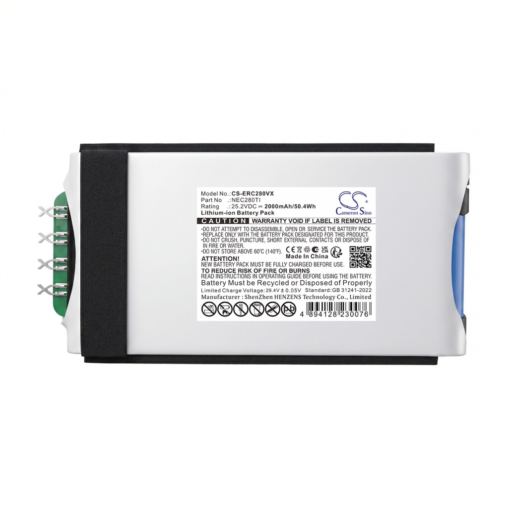 Battery compatible with Eureka CS-ERC280VX