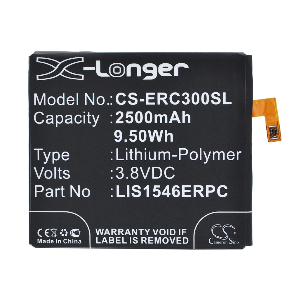 Compatibele batterijvervanging voor Sony Ericsson LIS1546ERPC